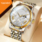 Reloj de cuarzo multifunción informal y de moda para hombre