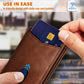Cartera delgada plegable para hombre con bloqueo RFID.