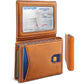 Cartera delgada plegable para hombre con bloqueo RFID.
