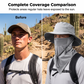 Gorra de pescador transpirable con mascarilla desmontable