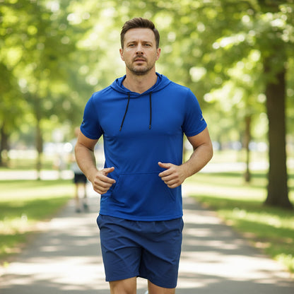 Sudadera con capucha informal de secado rápido para hombr