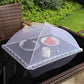 Protector de alimentos plegable de malla