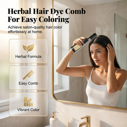 Peine para teñir el cabello con tintes herbales para uso doméstico.