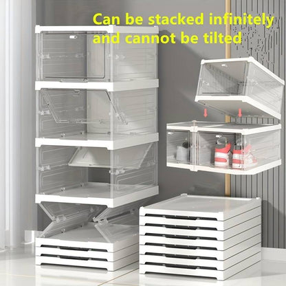 🥳2026 HOT SALE🥳💞50K+ SOLD!🧺✨ 50% OFF! Integrated Thickened Shoe Storage Box – No tools, stackable, keeps shoes dust‑free. 👟📦
