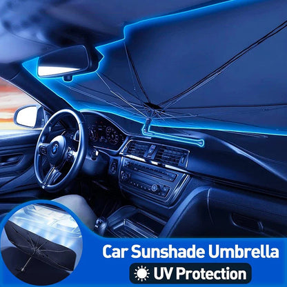Parasol plegable para parabrisas de coche - Cubierta parasol para coche con protección UV para la ventana delantera del coche (aislamiento térmico) para la mayoría de los coches.