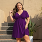 👗 ¡50% DE DESCUENTO AHORA! 🌸 Elegante vestido con escote en V y detalle retorcido en la parte delantera, con bolsillos. Cintura fruncida favorecedora, transpirable y fluido. Perfecto para el trabajo, bodas o citas. Elegante y funcional. 💃