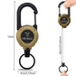 Talla💥ÚLTIMO DÍA DE OFERTA: 50 % DE DESCUENTO💥🏆Llavero con mosquetón retráctil 🎣 – Cable de acero de 65 cm, carrete para tarjetas de identificación de alta resistencia, herramienta EDC ligera para llaves, documentos de identidad y uso al aire libr