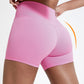 Pantalones cortos de cintura alta de secado rápido para yoga y ciclism