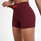 Pantalones cortos de cintura alta de secado rápido para yoga y ciclism