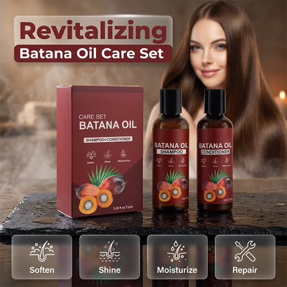 Set de champú y acondicionador de aceite de batan