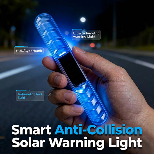 Luz de advertencia anticolisión LED alimentada por energía sola