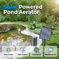 Aireador solar para estanques con bomba de aire
