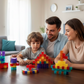 Juego de bloques de construcción magnéticos para niños