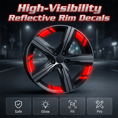 Pegatinas reflectantes para llantas de coche