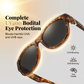 Gafas de sol de mujer con montura grande para usar sobre gafas graduadas