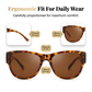 Gafas de sol de mujer con montura grande para usar sobre gafas graduadas