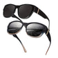 Gafas de sol de mujer con montura grande para usar sobre gafas graduadas