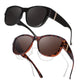 Gafas de sol de mujer con montura grande para usar sobre gafas graduadas