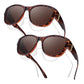 Gafas de sol de mujer con montura grande para usar sobre gafas graduadas