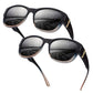 Gafas de sol de mujer con montura grande para usar sobre gafas graduadas