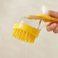🛁🐾 Cepillo de Baño para Mascotas con Dispensador de Jabón – Mango Largo, Sin Agacharse, Suave y Eficiente, Baño Fácil en Casa 🧼✨