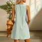 Vestido tipo mono sin mangas de estilo informal para mujer, a rayas y con tirantes ajustable