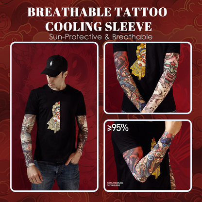 Manga refrescante para tatuajes, transpirable y con protección solar