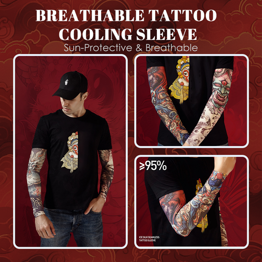 Manga refrescante para tatuajes, transpirable y con protección solar