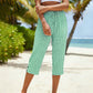 Pantalones capri de cuadros para mujer, ideales para el verano