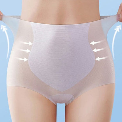 Braguitas elásticas sin costuras de cintura alta que realzan las cadera
