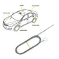 Cepillo de limpieza para el orificio y el tubo de desagüe del coche