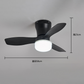 Ventilador de Techo con Luz LED y Control Remoto
