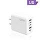 Cargador Rápido de 120W con 5 Puertos