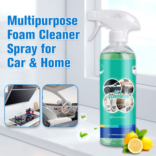 Spray limpiador multiusos de espuma para el coche y el hogar