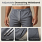 Conjunto de dos piezas para hombre: camisa y pantalón corto.