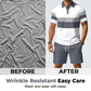 Conjunto de dos piezas para hombre: camisa y pantalón corto.