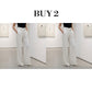 Pantalones de mujer de talle alto y pierna ancha