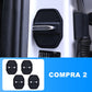 Cubiertas Protectoras de Silicón para Cerradura de Puerta de Auto