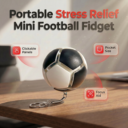 Llavero antiestrés con forma de mini balón de fútbol