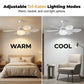 Ventilador de techo LED 2 en 1 con función de refrigeración.