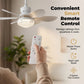 Ventilador de techo LED 2 en 1 con función de refrigeración.