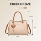 Elegante bolso tote para mujer con dije de corazón brillante