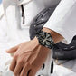 Relojes analógicos de cuarzo de lujo para hombre, resistentes al agua.