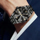 Relojes analógicos de cuarzo de lujo para hombre, resistentes al agua.