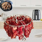 Parrilla redonda de acero inoxidable para horno con pinch