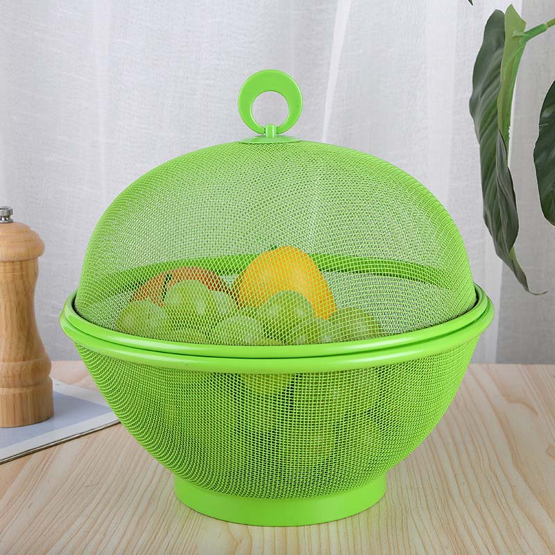 🍎 Cesta de Frutas con Tapa y Malla de Acero - imagen 11