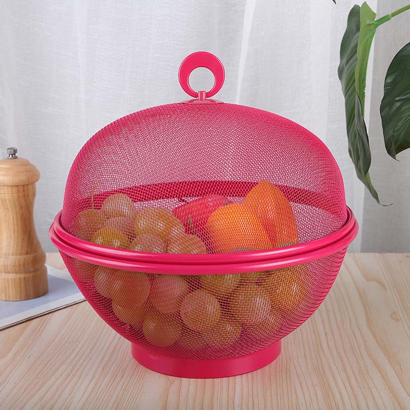 🍎 Cesta de Frutas con Tapa y Malla de Acero - imagen 8