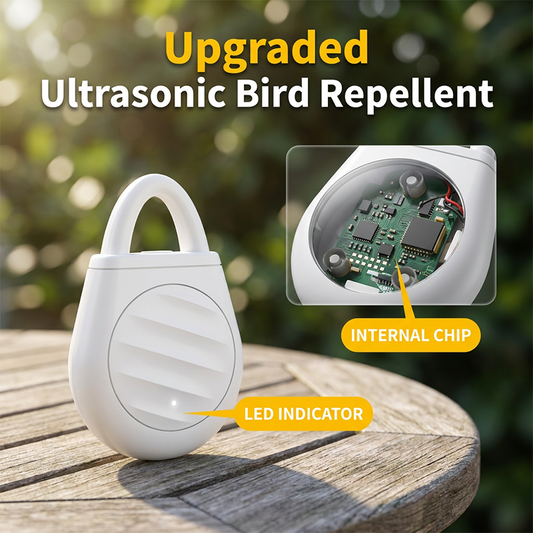 Llavero repelente ultrasónico portátil para aves