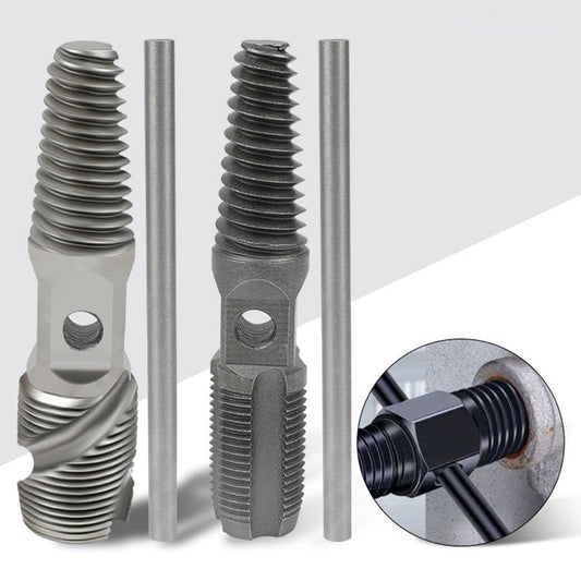 Kit Extractor y Reparador de Roscas para Tubería, Doble Función