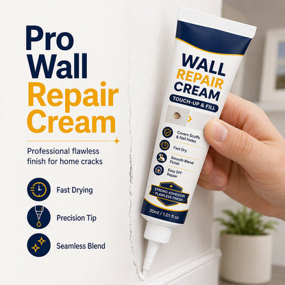 Masilla de reparación de paredes de secado rápido: crema fácil de aplicar para reparar paredes por tu cuenta, se integra a la perfección, de secado rápido para grietas, agujeros de clavos y marcas. Imprescindible para el hogar